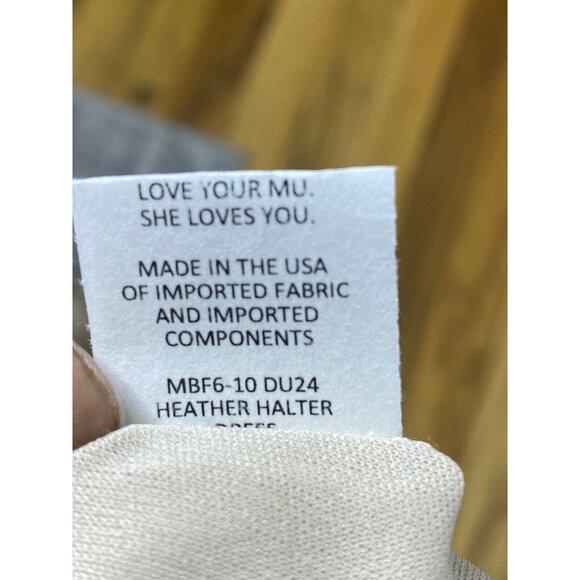 Show Me Your MuMu Woman's Heather Halter Maxi Dress Dune SZ XL - Picture 8 of 11